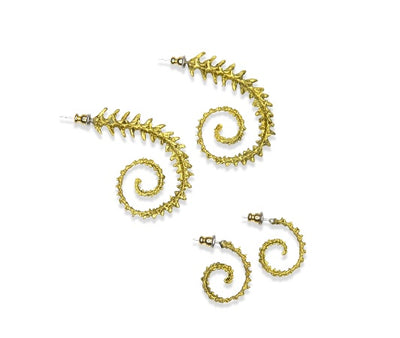 Golden Spiral Earring