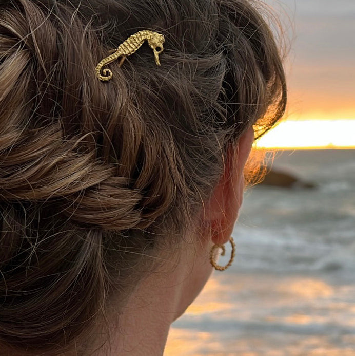 Golden Spiral Earring